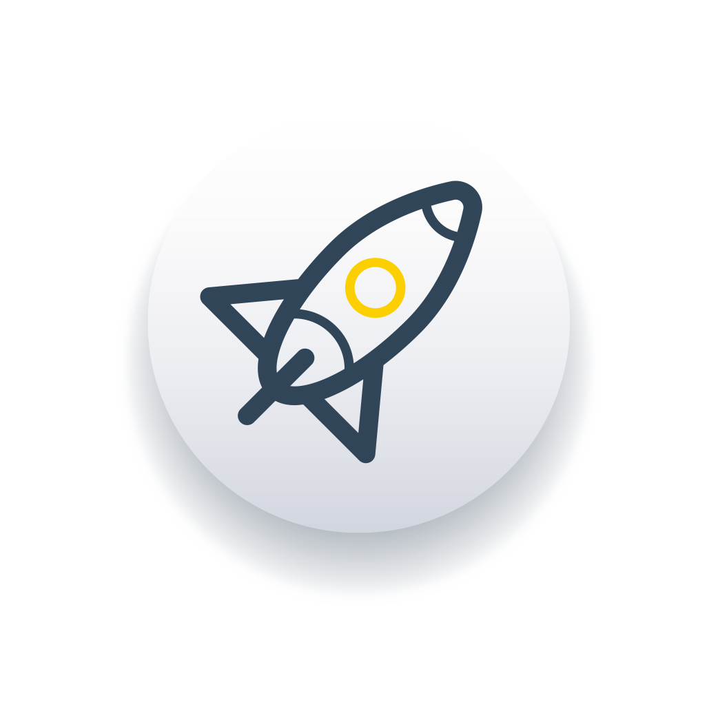 Icon Depicting and Rocket